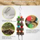 Bird Wood Chew Toy,2-Pcs Parrot Hanging Wooden Blocks Cage Grinding Bead Toy for Budgies Parakeet Cockatiel Conure Lovebirds. - Image 2